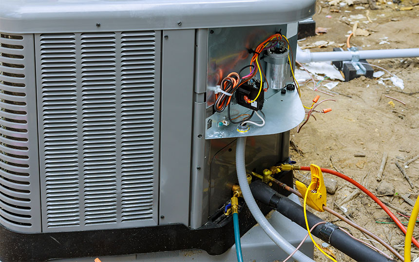 Air Conditioner installation at a home