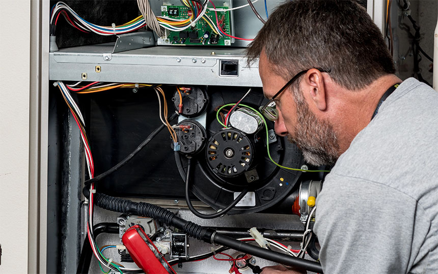 Furnace Heating Repair by HVAC technician